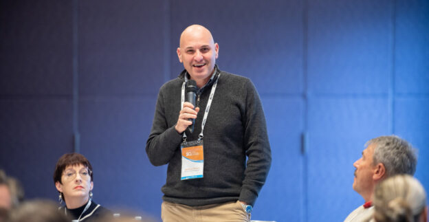 Anthony speaking at strata event