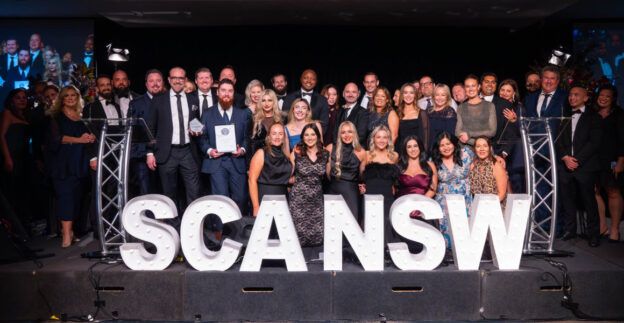 Netstrata winning team at business of the year awards
